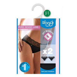 sloggi Pure Sense Luxe H Tai C2P SCHWARZ 38