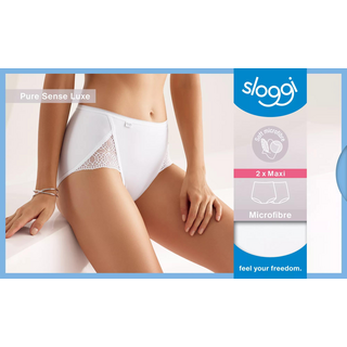 sloggi Pure Sense Luxe Maxi C2P WEISS 38