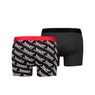 LEVIS 2 HORSE PULL BOXER BRIEF 2P black / red 792 S