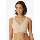 Schiesser Damen Bustier mit Pads Invisible Soft  sand 40/L