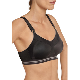 Schiesser Damen Bra, High Impact BH Active schwarz 70A