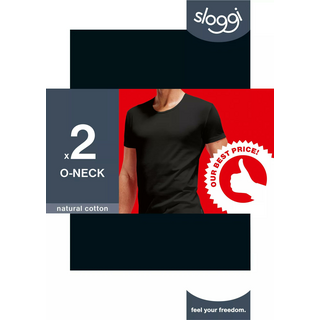 sloggi men 24/7 SH 03 O-Neck 2P SCHWARZ 8