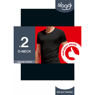 sloggi men 24/7 SH 03 O-Neck 2P SCHWARZ 5