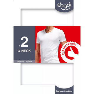 sloggi men 24/7 SH 03 O-Neck 2P WEISS 8