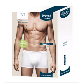 sloggi men Basic Short 2P WEISS 5