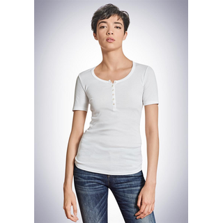 Schiesser Damen Henley 1/2 - Berta Berta Weiss