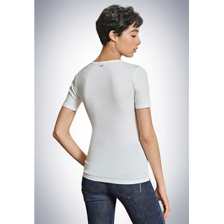 Schiesser Damen Henley 1/2 - Berta Berta  weiss 42/XL