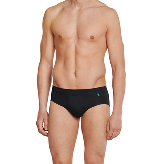 Schiesser Herren Midi-Slip Eingriff Long Life Rib schwarz 5/M