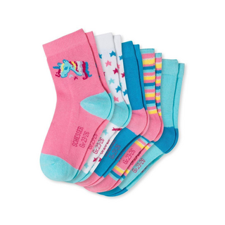 Schiesser Kleinkinder Mdchen 5 Pack Kindersocken Einhorn sortiert 1 19/22