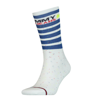 TH UNISEX TOMMY JEANS SOCK 1P STRIPE white 39/42