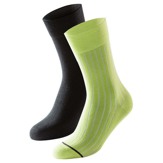 Schiesser Herren 2 Pack Herrensocken Contrast Stripe