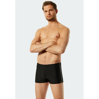 Schiesser Herren  Badehose Komfort mit Bein Basic Casual schwarz 5/M