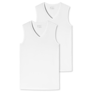 Schiesser Herren 2PACK Tank Top 95/5 weiss 4/S