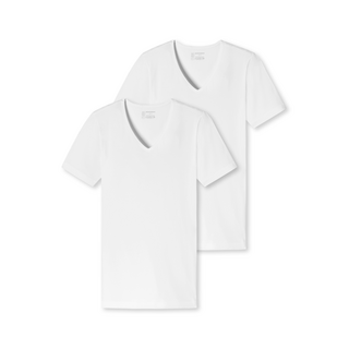 Schiesser Herren 2PACK T-shirt 95/5 weiss 10/4XL