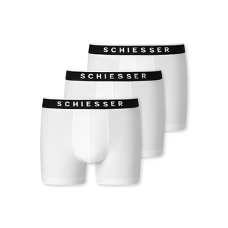 Schiesser Herren 3PACK Shorts 95/5 weiss 5/M