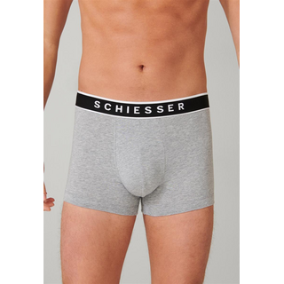 Schiesser Herren 3PACK Shorts 95/5 grau-mel. 4/S