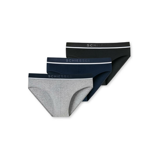 Schiesser Herren 3PACK Rio-Slip 95/5 sortiert 4 4/S