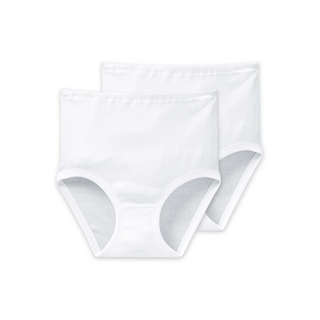 Schiesser Damen 2PACK Taillenslip Original FR weiss 44/XXL