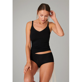 Schiesser Damen Spaghettitop Personal Fit schwarz L