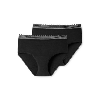 Schiesser Damen 2PACK Periodenpanty Secret Care schwarz 34/36