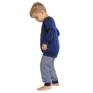 Schiesser Kleinkinder Jungen Kn Schlafanzug lang Nightwear dunkelblau 92