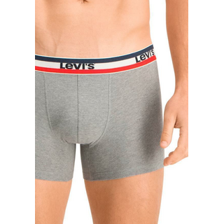 LEVIS MEN SPRTSWR LOGO BOXER BRIEF  3P black / grey melange L