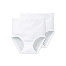 Schiesser Damen 2PACK Taillenslip Original FR weiss 40/L