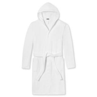 Schiesser Damen Bademantel, 120 cm Bathrobes weiss L