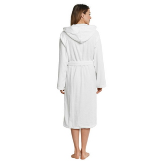 Schiesser Damen Bademantel, 120 cm Bathrobes weiss S