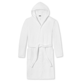 Schiesser Damen Bademantel, 120 cm Bathrobes weiss S