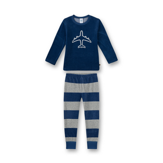 Sanetta Jungen Nicki Schlafanzug Pyjama long ensign blue 092