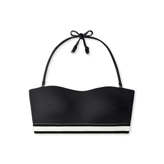 Schiesser Damen Bandeau Bikini Top  schwarz M