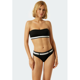 Schiesser Damen Bandeau Bikini Top  schwarz M