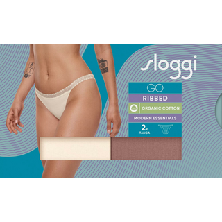 sloggi sloggi GO Ribbed Tanga C2P BRAUN 000S