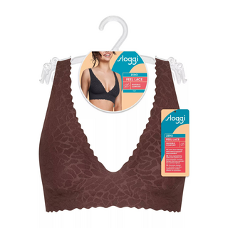 sloggi Zero Feel Lace 2.0 Top EBONY BROWN XS