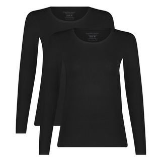 Bamboo Basics Women LARA T-shirts 2-pack Black M