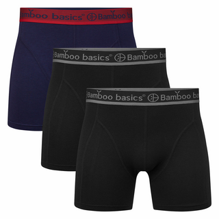 Bamboo Basics MEN RICO BOXER 3-pack NAVY BLACK BLACK XXL