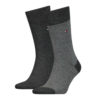 TH MEN SOCK 2P BIRDSEYE Anthracite 43/46