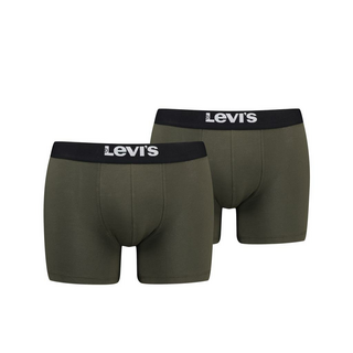 LEVIS MEN SOLID BASIC BOXER BRIEF ORGANIC CO 2P khaki XL