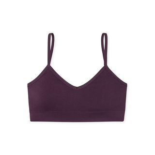 Schiesser Damen Bustier mit Cups Seamless pflaume L