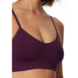 Schiesser Damen Bustier mit Cups Seamless pflaume L