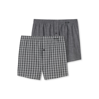 Schiesser Herren 2PACK Boxershorts  schwarz 4/S