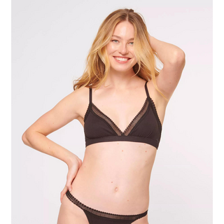 sloggi GO Ribbed R Bralette SCHWARZ XS