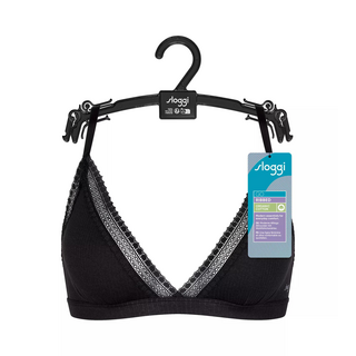 sloggi GO Ribbed R Bralette SCHWARZ XS