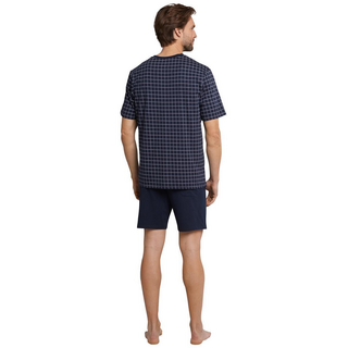 Schiesser Herren Schlafanzug kurz Day + Night dunkelblau 54/XL