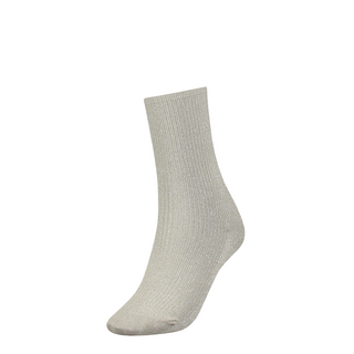 TH WOMEN GLITTER SOCK 1P silver 39/42